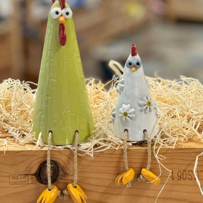 Grande poule à pattes